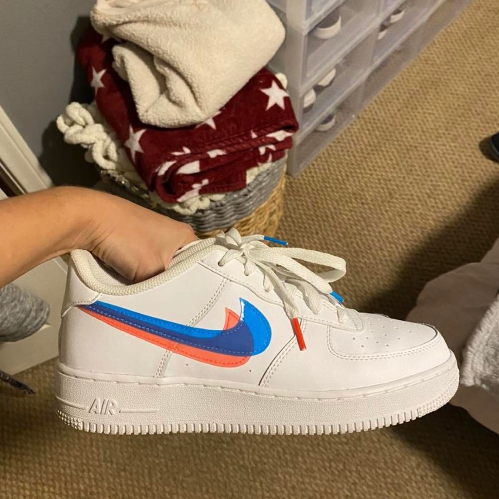 Nike Kids Air Force 1LV8 KSA ‘3D Glasses’ (Size 7Y or 8.5 women’s)